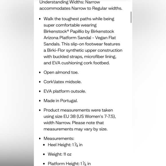 Birkenstock Arizona Pap Flex Platform Birks-Flor Size 11 NWT - Picture 4 of 13